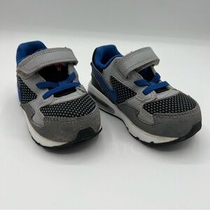 Nike Kids Air Max ST Sneakers Gray Blue 654289-006 Lace Up Hook Loop Shoes 5C